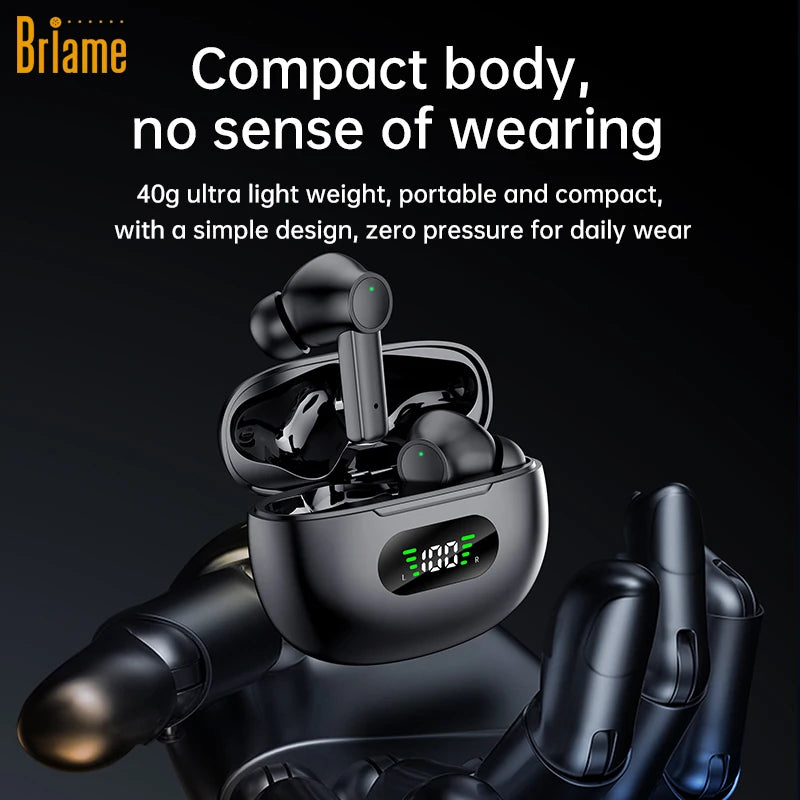Briame Hifi Bluetooth Earphones Wireless Headphones with Microphone for Sports Running Earbuds with Good Sound Quality Headset Oasis Select