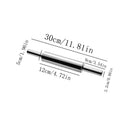 Stainless Steel Rolling Pin – Non-Stick Baking Dough Roller Rolling Pin Oasis Select Trumpet 30cm