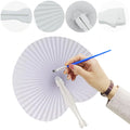 Personalized White Heart Paper Fan – Wedding & Party Favors Party Favor Fan Oasis Select spain