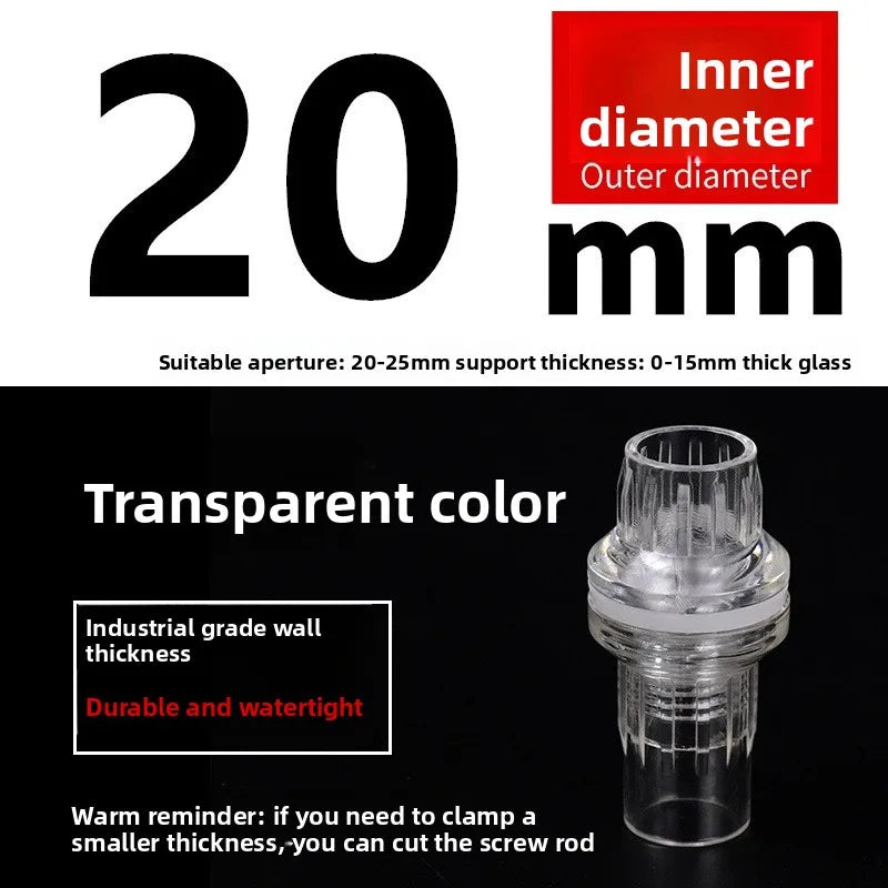 Pipe Fitting Elbow Tee End Cap Transparent Plexiglass Fish Tank Joints Water Accessories Acrylic Connector Oasis Select 20mm A