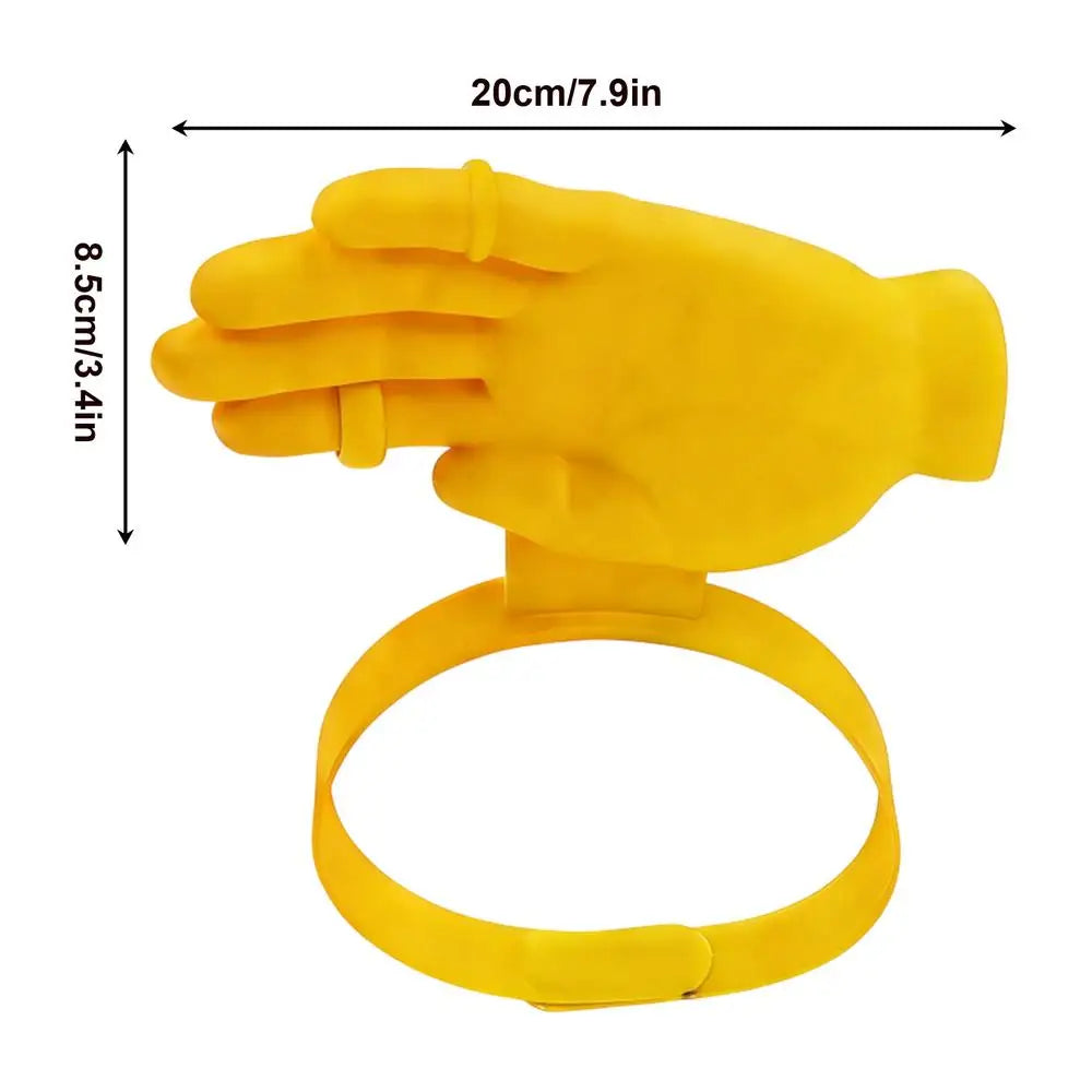Palm Sunshade Hand Cover Adjustable Palm Sunshade Hand Cover Funny Headband Toy Party Birthday Outdoor Sun Protection Tool Oasis Select left hand