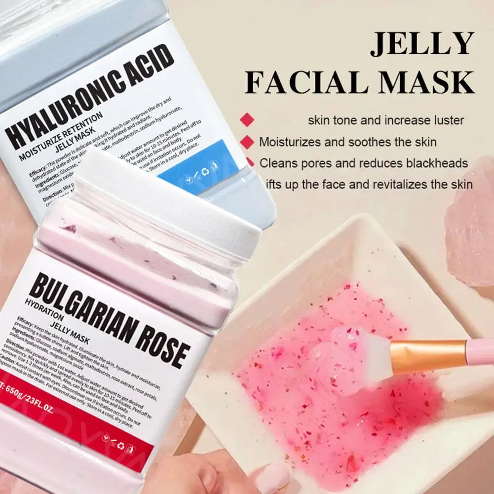 Gold Crystal Jelly Mask Powder 650g – Hydrate & Fade Wrinkles Jelly Face Mask Oasis Select