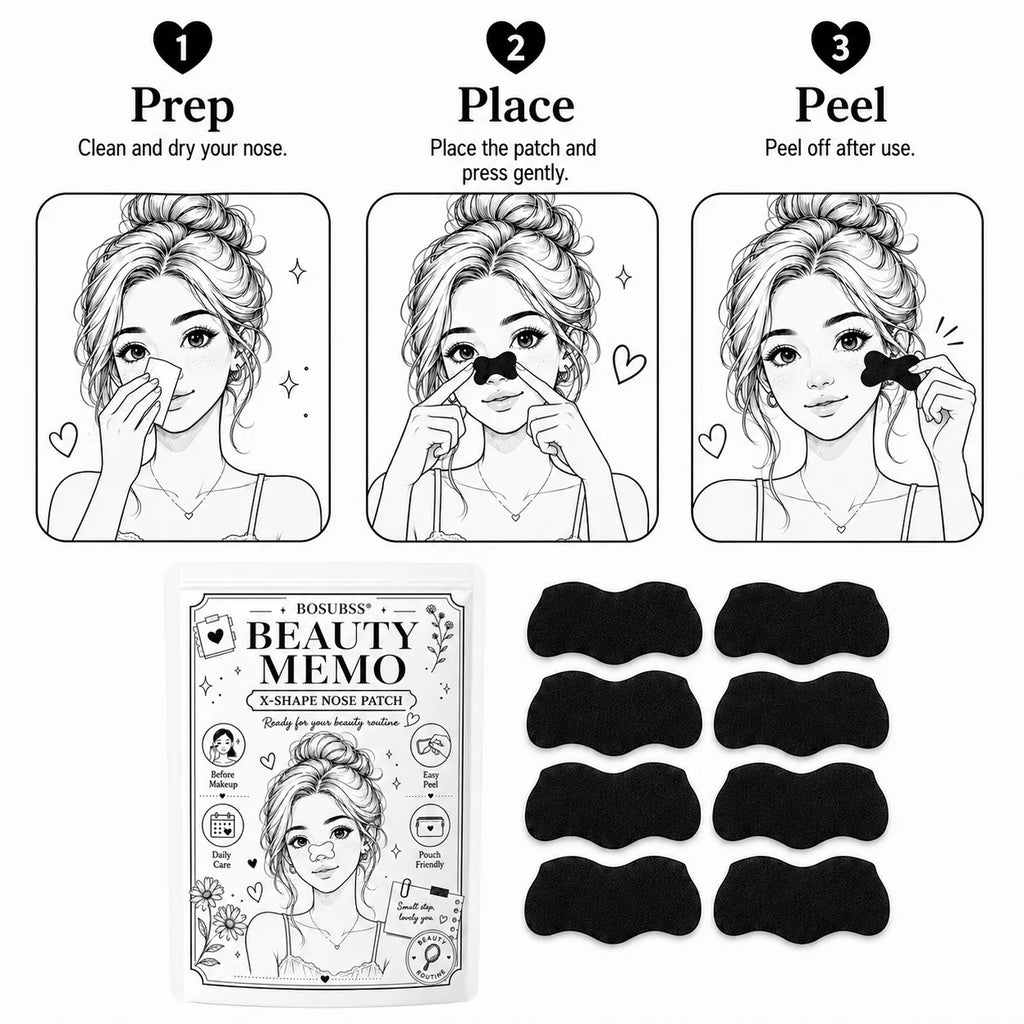 20/30Pcs Charcoal Nose Care Strips, Soft Fit Skin Routine Patch Set, Easy Home Use, Fresh Look, Travel Friendly Oasis Select