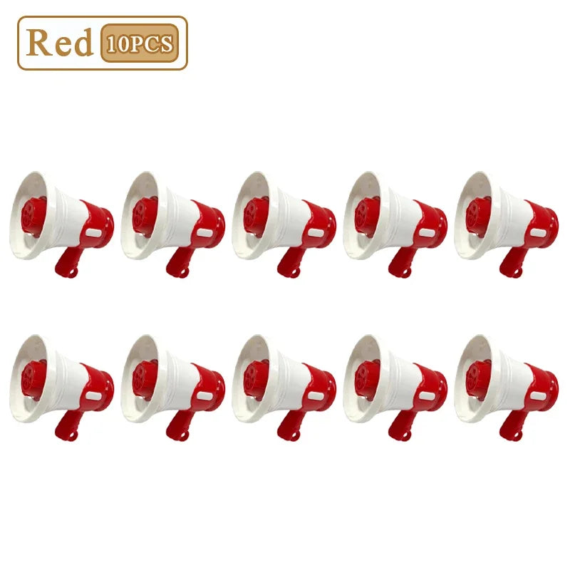1- Durable Portable Mini Megaphone Clear Voice Broadcast Device Oasis Select Red-10PCS