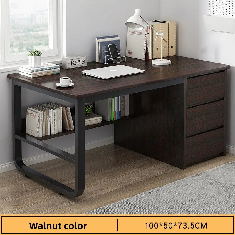 Desk Desktop Computer Simple Home Student Bedroom Bookshelf