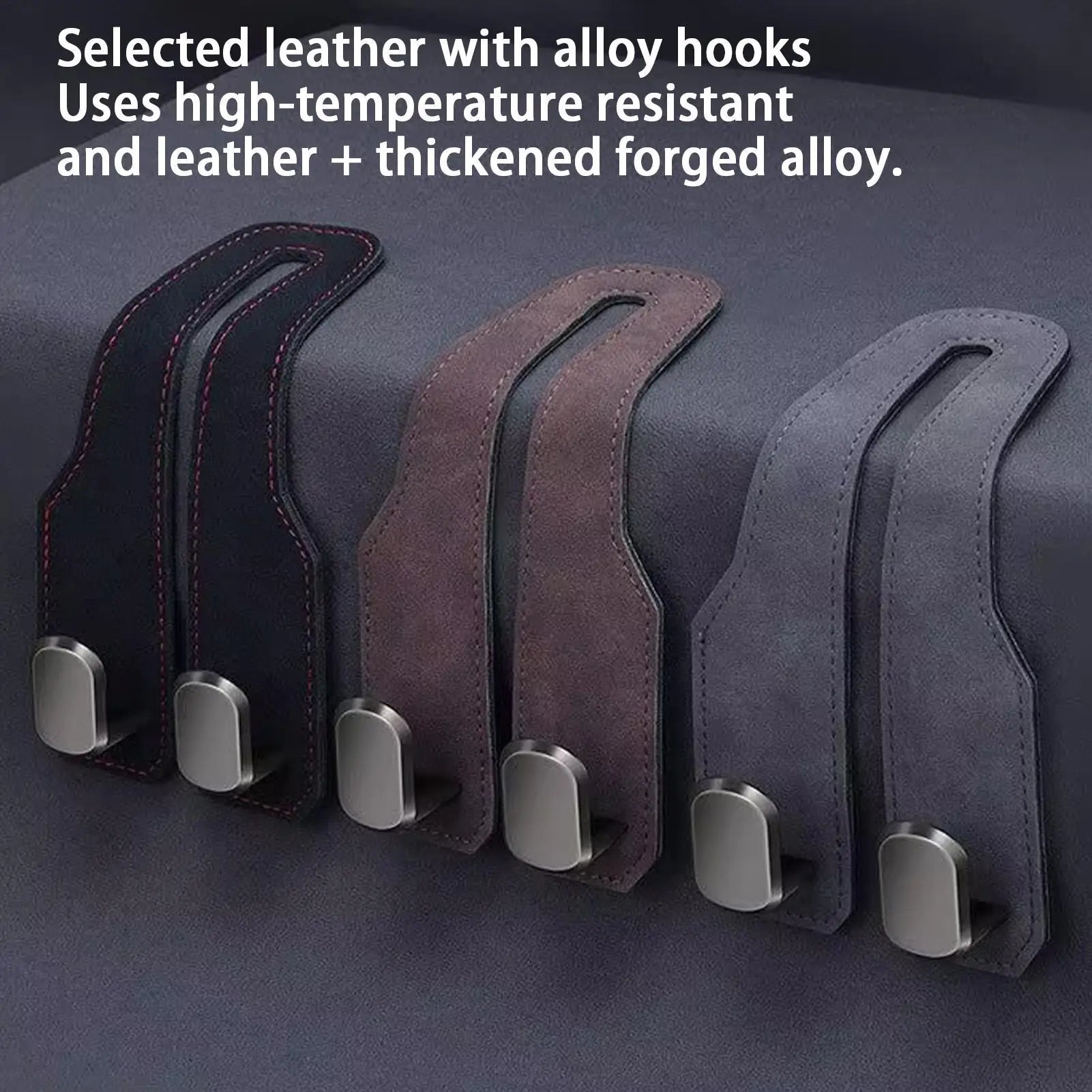 Car Headrest Hooks Multi-functional Car Seat Headrest Hooks Back Seat Organizer for Handbag Grocery Bag Coat Hook Hanger Oasis Select