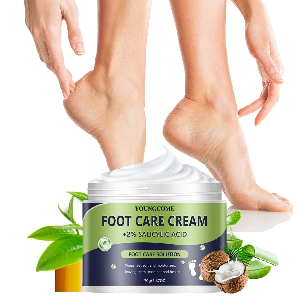 YOUNGCOME 2% Salicylic Acid Foot Cream – Moisturizing & Softening
