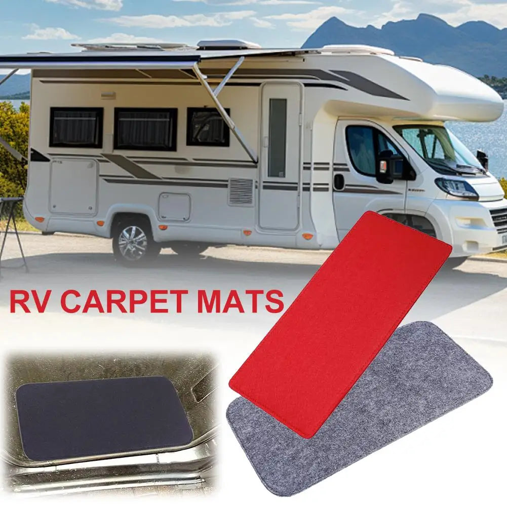 RV Step Mats 2PCS Non-Slip Motorhome Cab Door Floor Mats