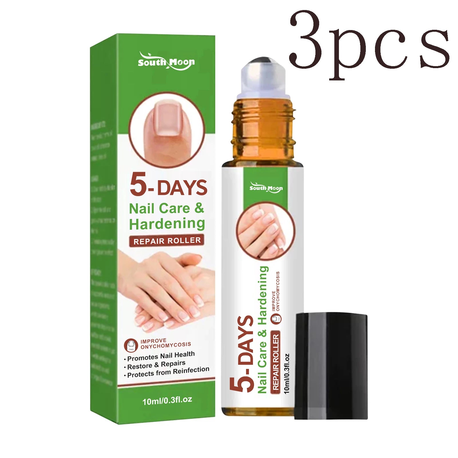 5-Day Nail Care Roller – Nourishing Nail Serum for Hand & Foot Nail Treatment Serum Oasis Select 3pcs