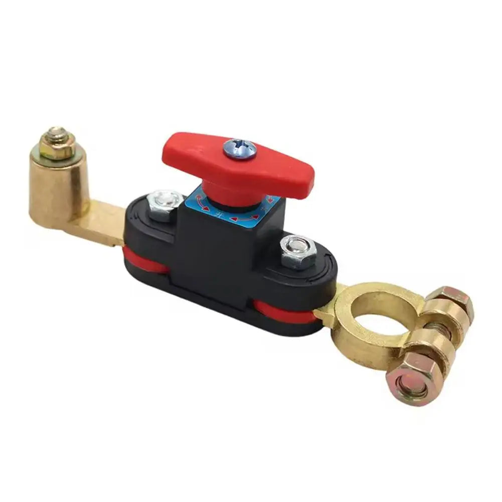 12V-24V Car Battery Disconnect Switch Car Double-sided rotation Anti-Leakage Switch Isolator Bidirectional Joint For Cars Truck Oasis Select A Pure copper