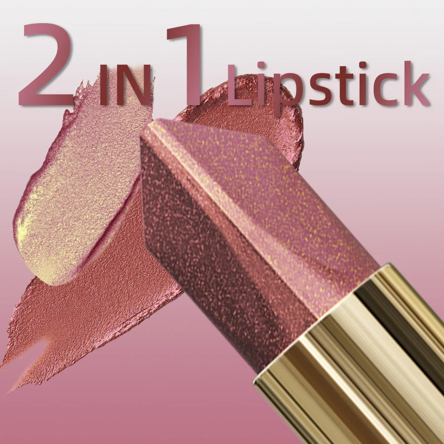 KAFURUX Waterproof Dual-Tone Eyeshadow Stick – Shimmer Brown