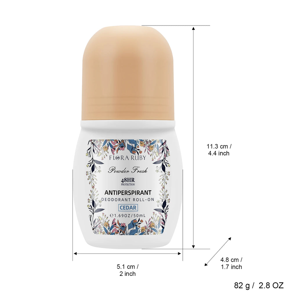 50ml Roll On Deodorant Whole Body Anti Sweat Deodorant Roller Ball Balm Refreshing Fragrance Underarm Armpit Body Remove Odor Oasis Select