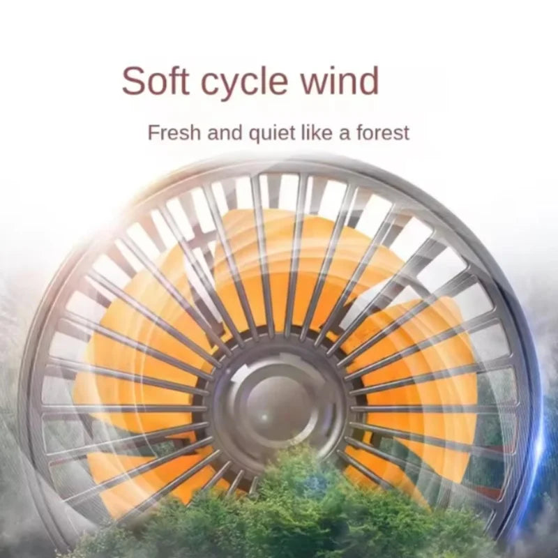 Car Fan 360° Adjustable 3 Head Air Fan Automotive Electric Fan USB/12V/24V Fan 2 Speeds Car Silent Fan For Home Desk Office&Car Oasis Select