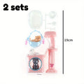 2 sets Dollhouse Item Kawaii Mini Dog Doll Accessories Puppy Cat Set Plastic Mini Items Toys for Children Funny Educational Toy Oasis Select 2 sets