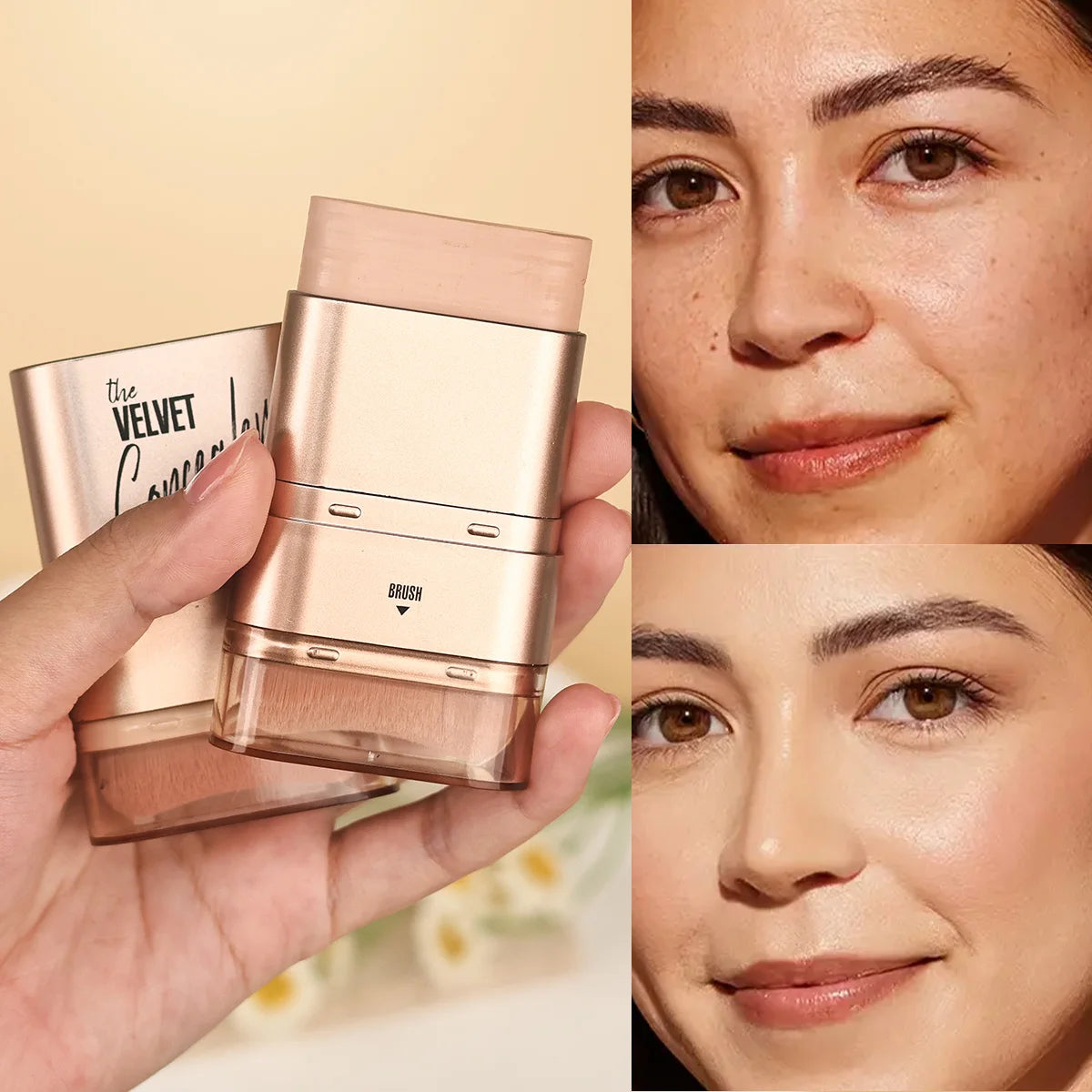 Hello Kiss 2-in-1 Concealer & Foundation Stick | Waterproof