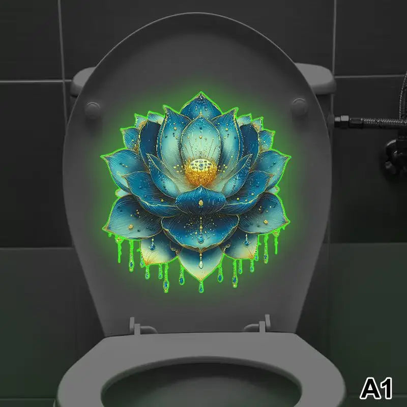 Glow-in-the-dark Toilet Stickers, Self-adhesive And Removable Stickers, Bathroom Decorative Stickers, Car Stickers. Oasis Select A1