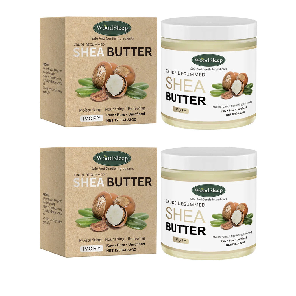 Crude Shea Butter Cream for Extremely Dry Skin Deep Moisturizing Nourishing Multi Purpose Skin Care Face Hand Body Cream 120g Oasis Select 2 X 120g boxed