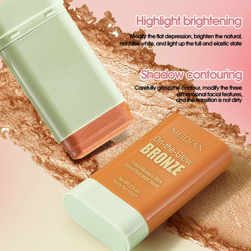 Waterproof Powder Blush Stick – Long-Lasting Vibrant Color Powder Blush Stick Oasis Select