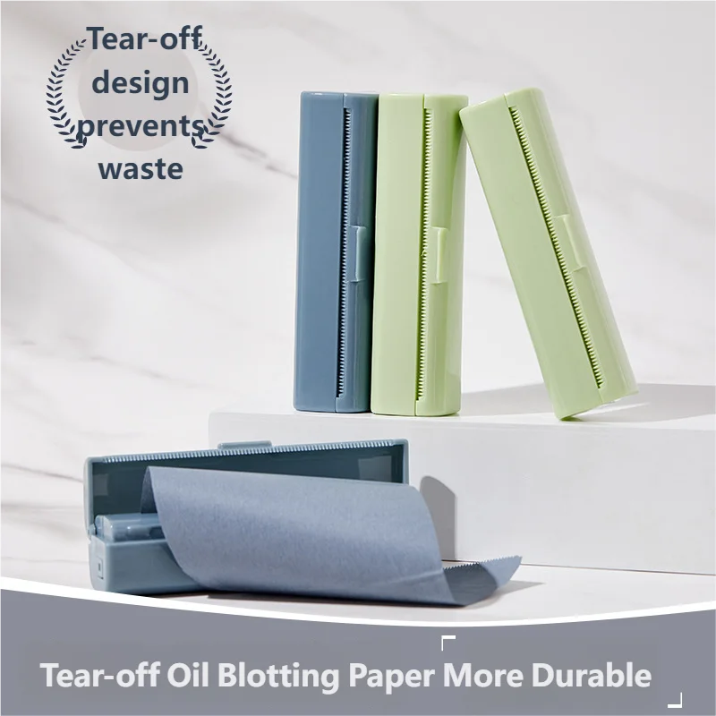 NEW Tear-off Facial Blotting Sheets Oil-Control for Men and Women Refreshing and Setting Makeup Oil-Absorbing Facial Papers Oasis Select
