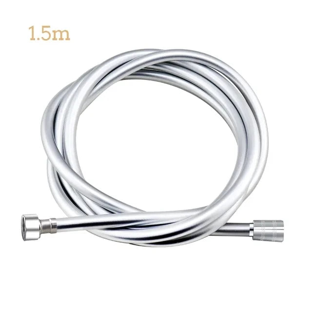 1.5/2.0M PVC Silicone Shower Head Hose Flexible Pipe Tube High Pressure Water Powerful Multilayer Plumbing Bathroom Accessories Oasis Select 1.5M