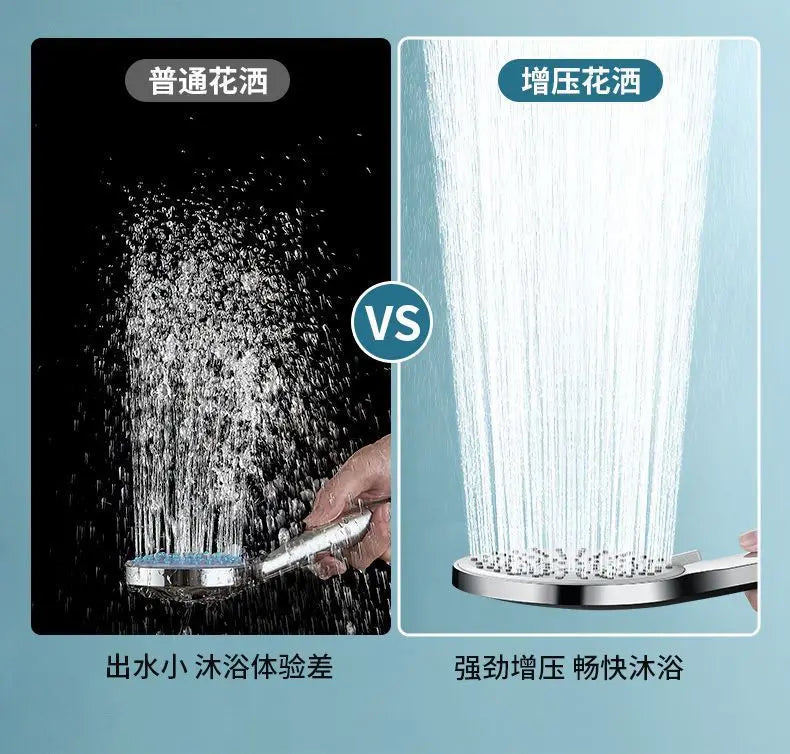12CM Big Panel Handheld Shower Head 3 Functions Pressurized Water Saving Shower Head Faucet Replacement Bathroom Accessories Oasis Select