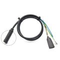 Electric vehicle 9pin motor cable brushless hub motor wire 50cm male female connectors waterproof fit 400W motor Oasis Select female