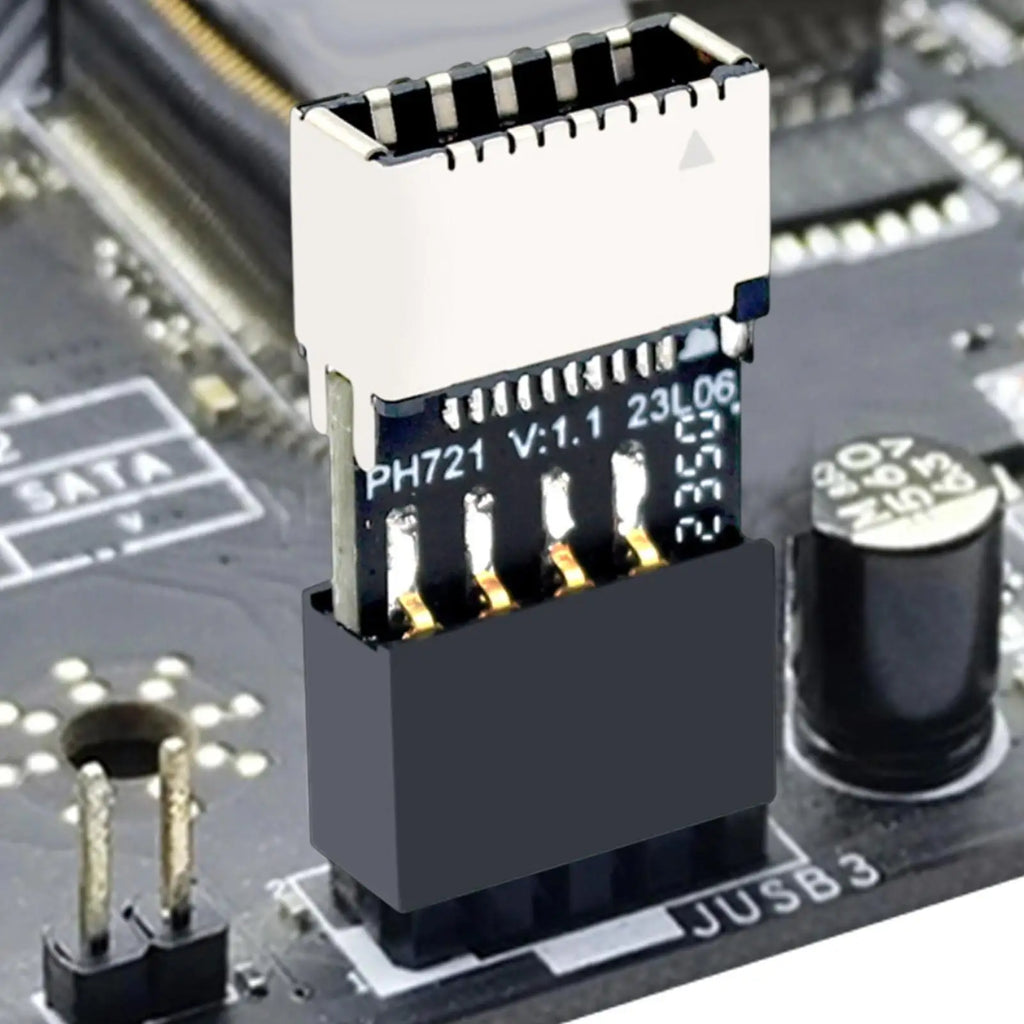 Motherboard USB2.0 9Pin To TYPE-E Female Adapter Plug & Play TYPE-C Socket 9-Pin USB 2.0 Extender Card forMac OS/Windows Linux Oasis Select