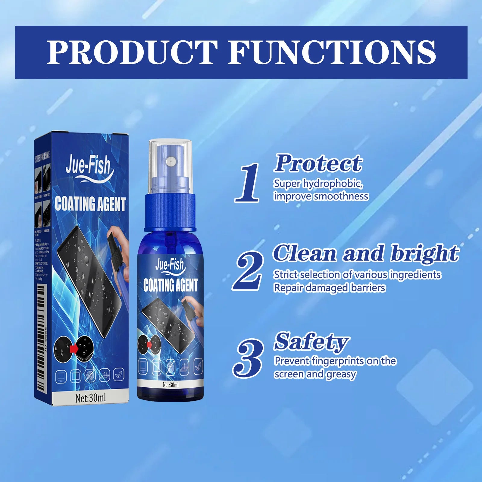 Coating Liquid Protection Phone TV Electronic Screen Clean Stain Brighten Prevent Fingerprint Scratch Screen Protection Liquid Oasis Select