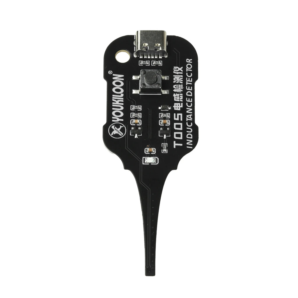 Type-C Inductance Tester Electromagnetic Non-Contact Fault Detection for Phones PCB Motherboard Repair Diagnostics Tool Oasis Select Black