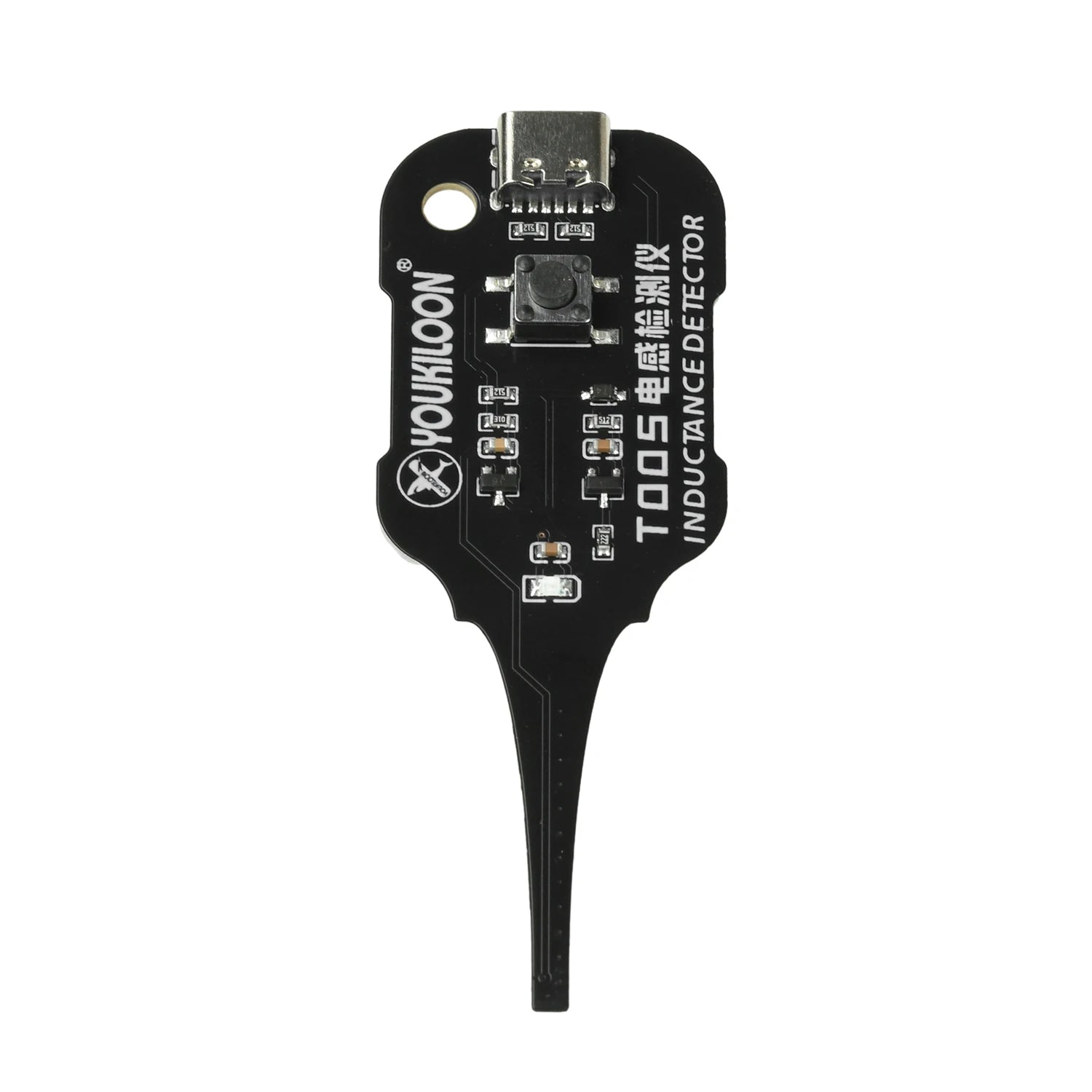 Type-C Inductance Tester Electromagnetic Non-Contact Fault Detection for Phones PCB Motherboard Repair Diagnostics Tool Oasis Select Black