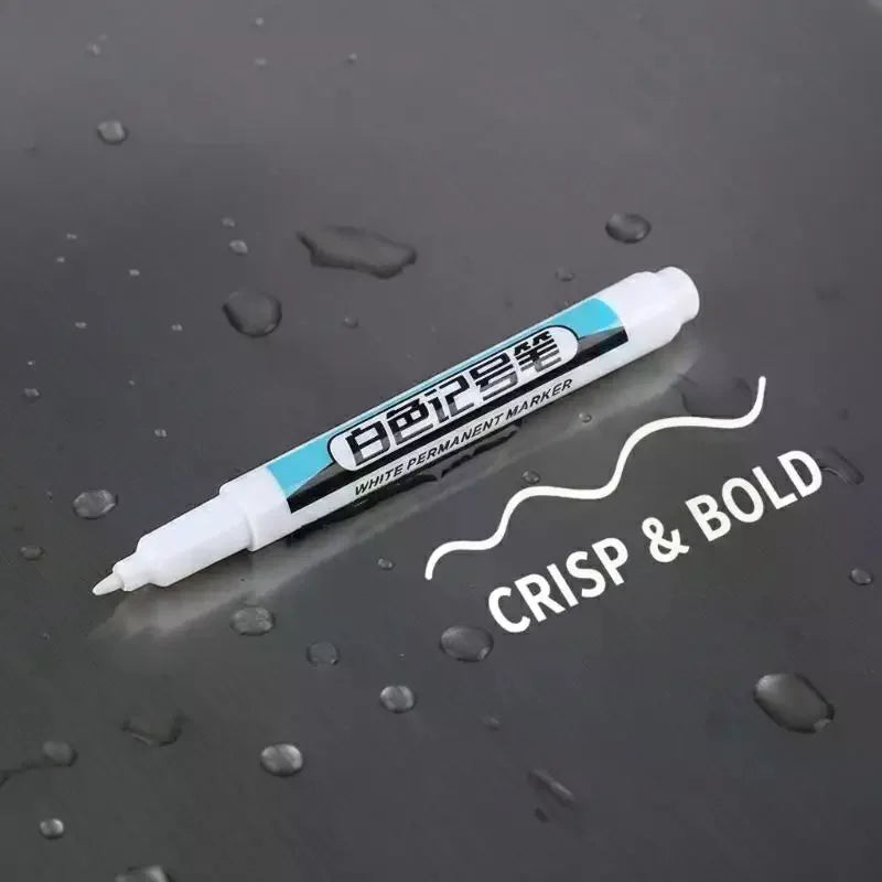 Waterproof Long Needle Marker Pen – White DIY Marking Tool