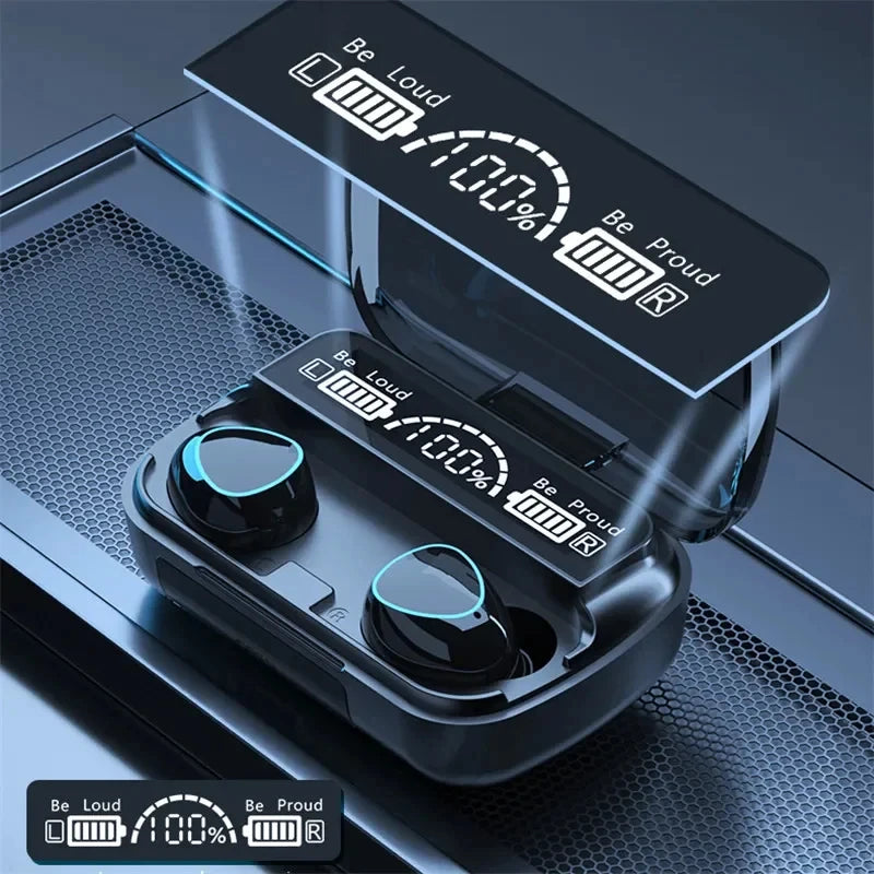 TWS M10 Wireless Bluetooth Headphones LED Display With Charging Box 9D Stereo In-Ear Sports Earphone Bluetooth Headset for Phone Oasis Select