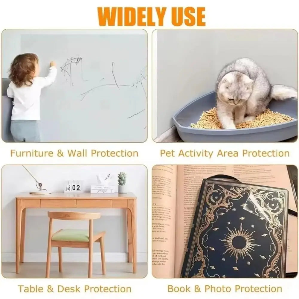 Oil-Proof Waterproof Wall Protector Film | Kitchen Sticker