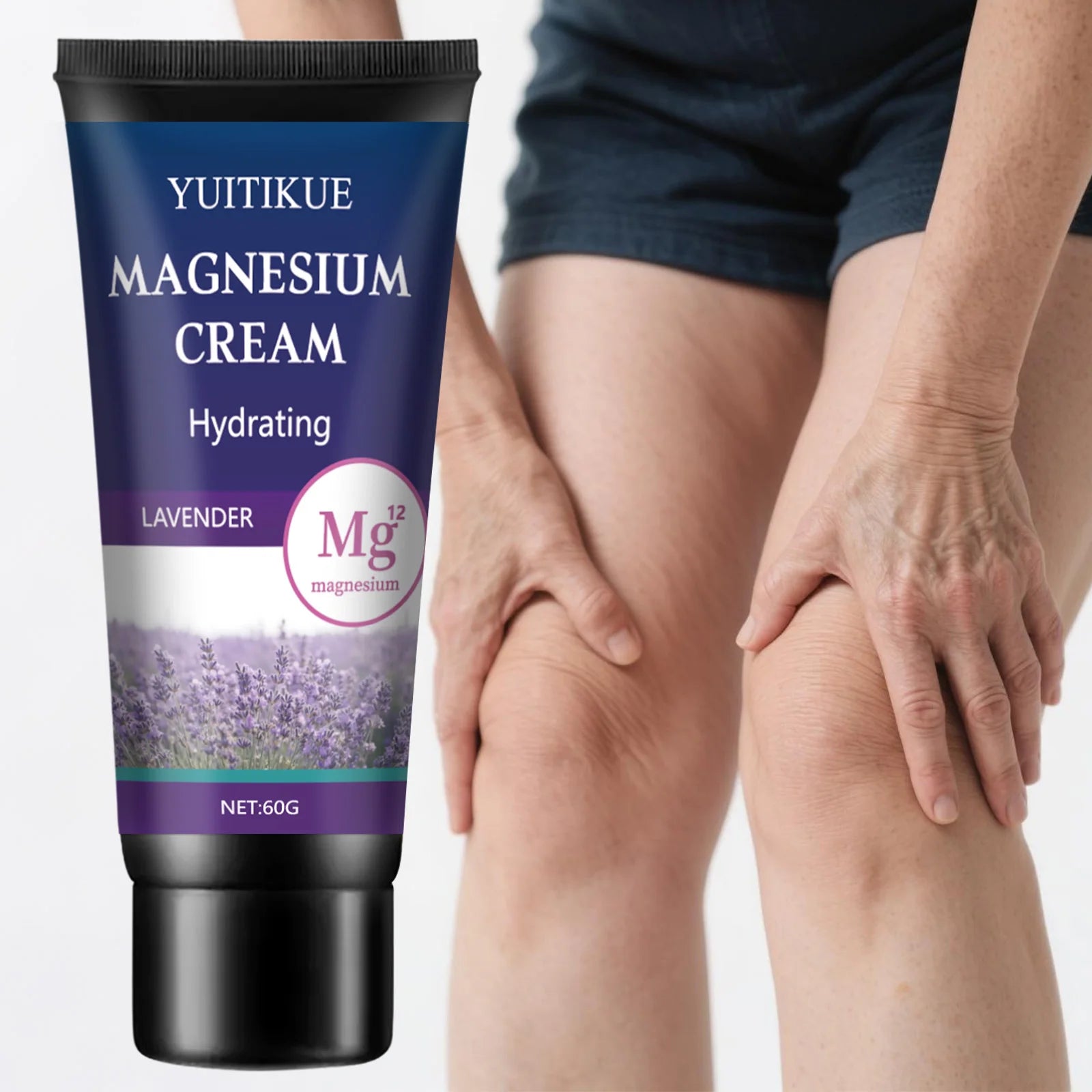 YUITIKUE Magnesium Cream 60g – Joint & Muscle Relief, Lavender