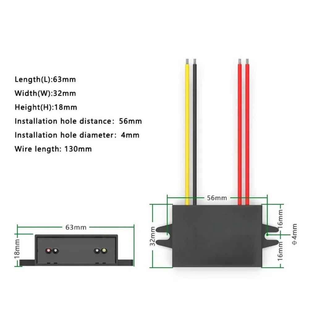 AC24V to DC 24V AC36V(22-40V) to 24V 1A 2A 3A Voltage Reduction Module IP68 Waterproof Rating AC-DC Power Converter Oasis Select