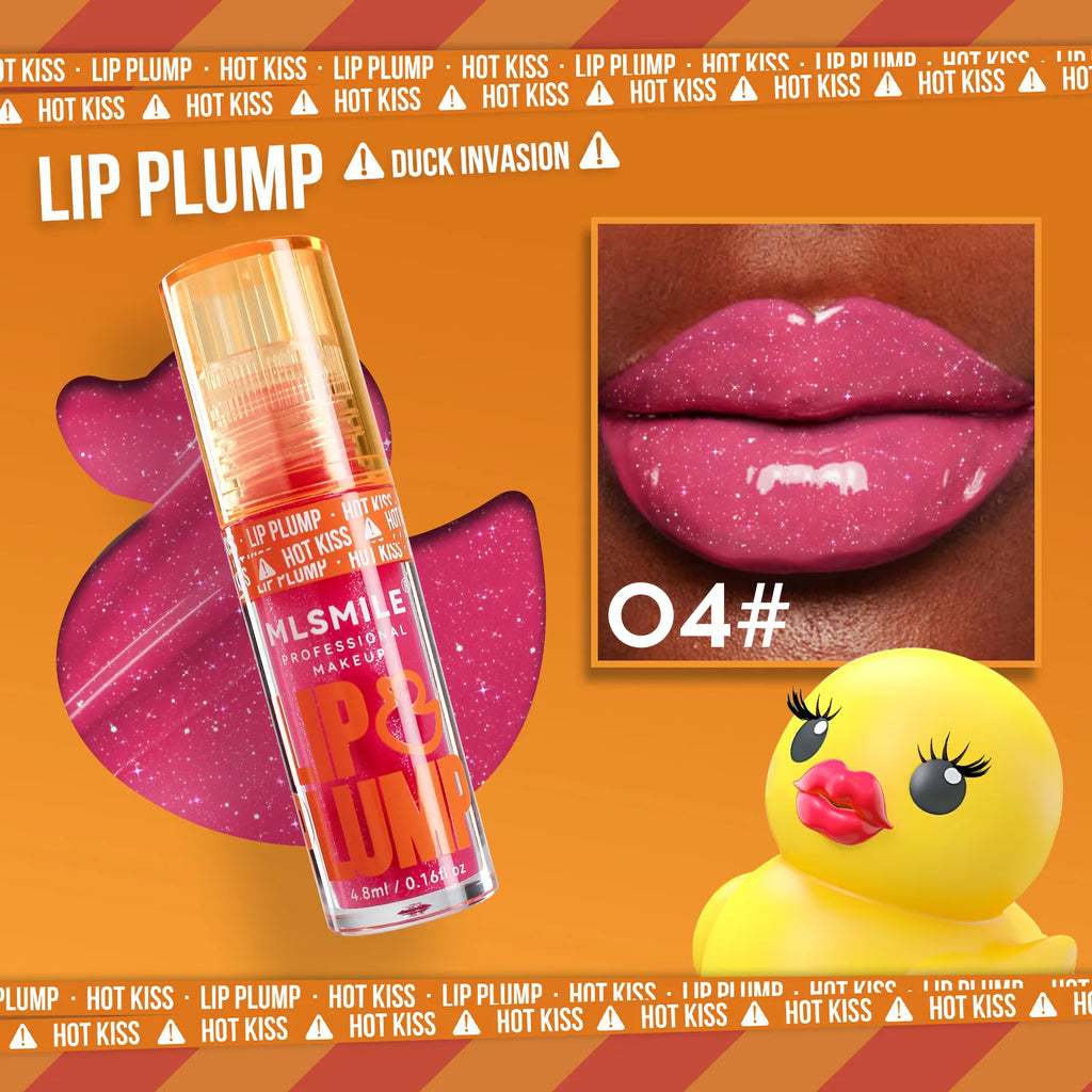 MLSMILE Mirror Lip Gloss Plumping Oil – Cute Duck, 4.8ml