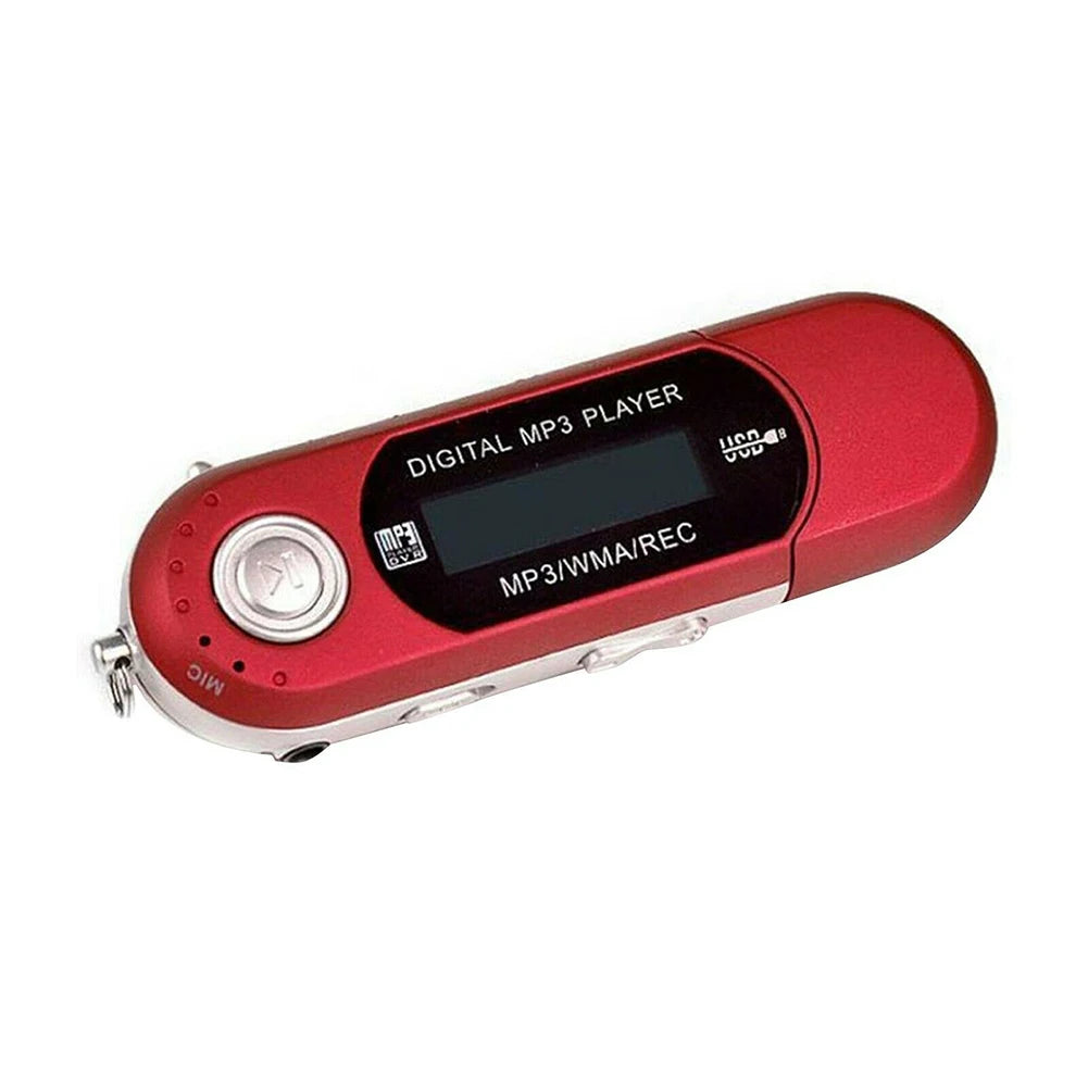 Player MP3 1.2 In Display 1pcs 8.5*3*1cm 8GB Accessories Built-in Capacity In-line Memory Replacement Practical Oasis Select red