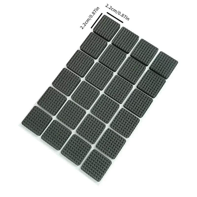 Self Adhesive Furniture Leg Feet Protector Pad Chair Leg Pad Anti-Skid Scratch DIY Resistant Furniture Feet Floor Protector Pads Oasis Select 48Pcs