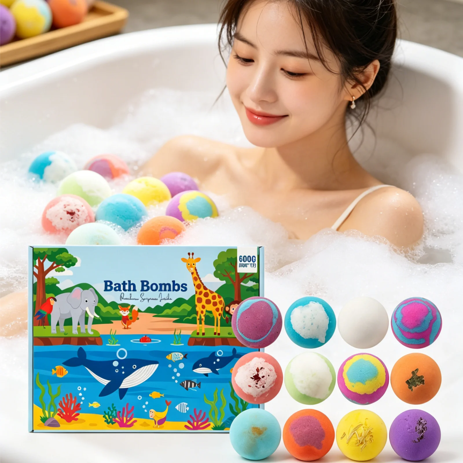 Kids Bath Bombs with Surprise Toys – 12pc Moisturizing Set Kids Bath Bomb Set Oasis Select