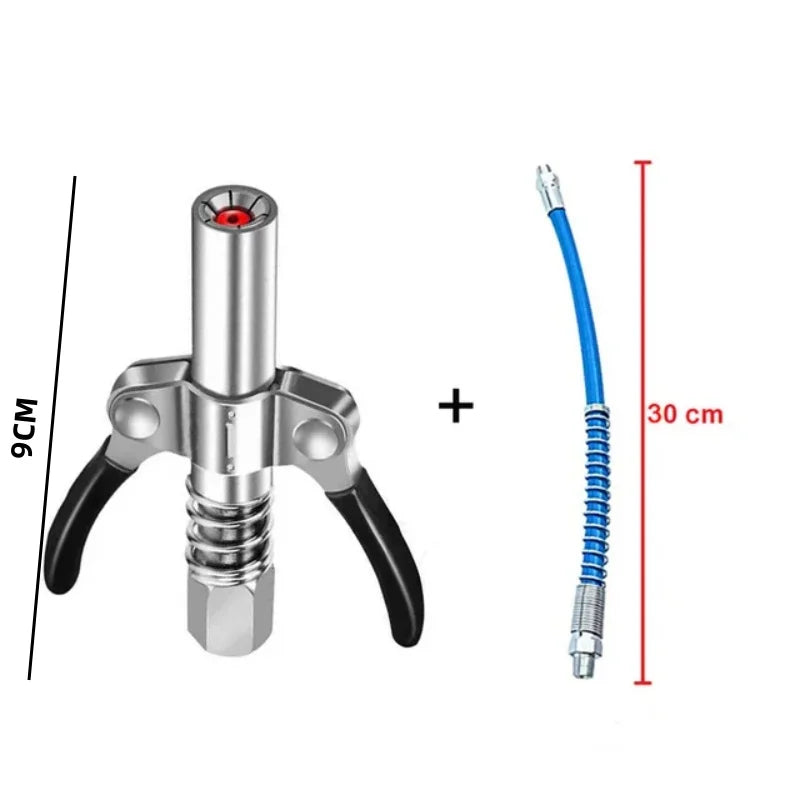 Grease Coupler Heavy-Duty Quick Release Grease Gun Coupler NPTI/8 10000 PSI Two Press Easy To Push Accessories Oasis Select 1Pcs