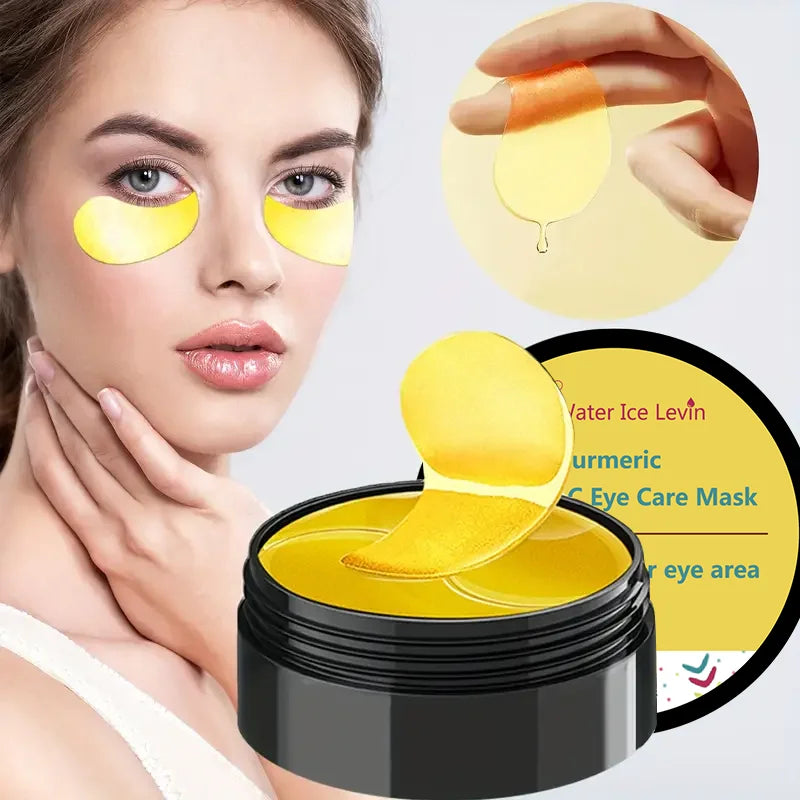 Turmeric vitamin C Eye Mask Anti Wrinkle Remove Dark Circle Eye Bags Puffiness Reduce Fine Line Firming Brightening Eye Patches Oasis Select
