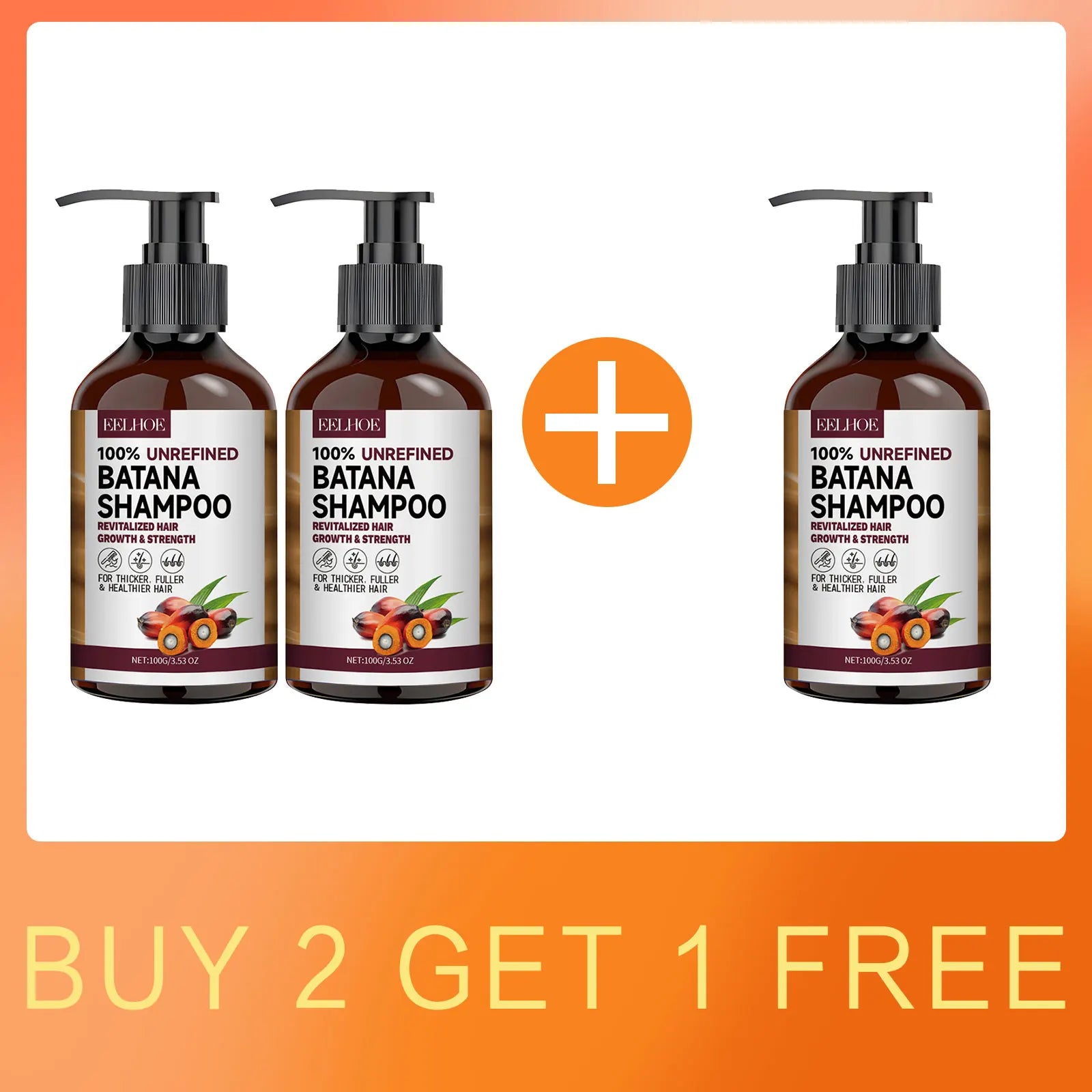 EELHOE Batana Oil Hair Shampoo and Conditioner Anti Frizz Bright Deep Nourish Anti Hair Loss Treatment for Hair Growth Products Oasis Select 2Shampoo For 1 Free