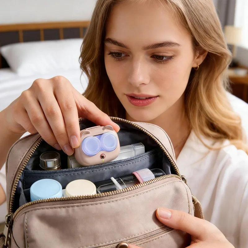 Ultrasonic Contact Lens Cleaner – Portable Protein Removal