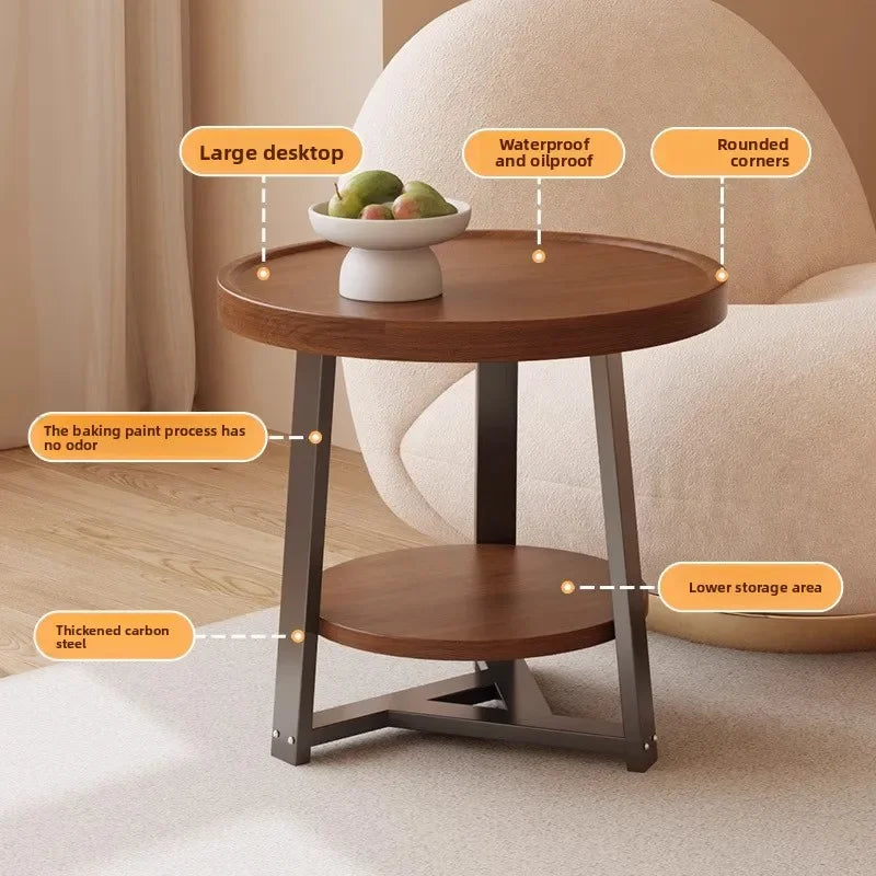 Multi-functional Coffee table Japanese creative annual ring small coffee table small apartment sofa side balcony tea table Oasis Select