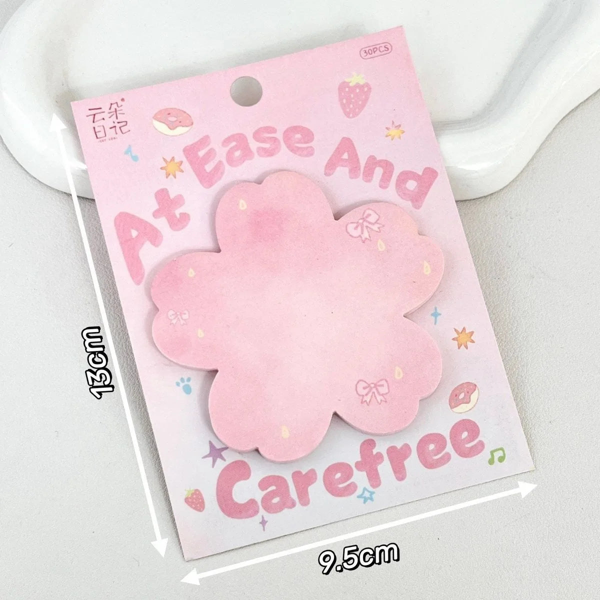 30 Sheets of Paper Special-shaped Notes Ins High-value Students Simple Korean Sticky Message Journaling Stationery Stickers Oasis Select D