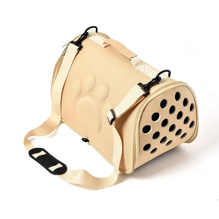 Portable Dog Cat Carrier Bag Large Capacity Outdoor Travel Dog Carrier Shoulder Bag Sling Breathable Cat Handbag for Small Dogs Oasis Select Yellow M