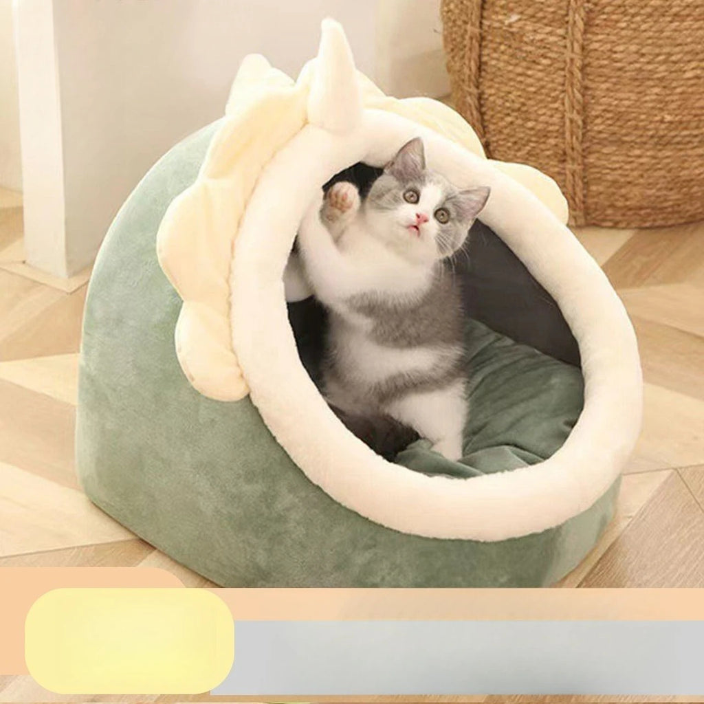 Pet Mat Removable and Washable Cat Nest Dog Kennel Four Seasons Universal Rabbit Nest Warm Cat Nest Sleeping Cat House Toy Oasis Select