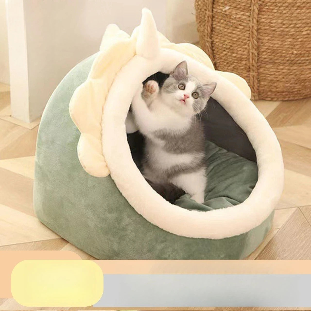 Pet Mat Removable and Washable Cat Nest Dog Kennel Four Seasons Universal Rabbit Nest Warm Cat Nest Sleeping Cat House Toy Oasis Select