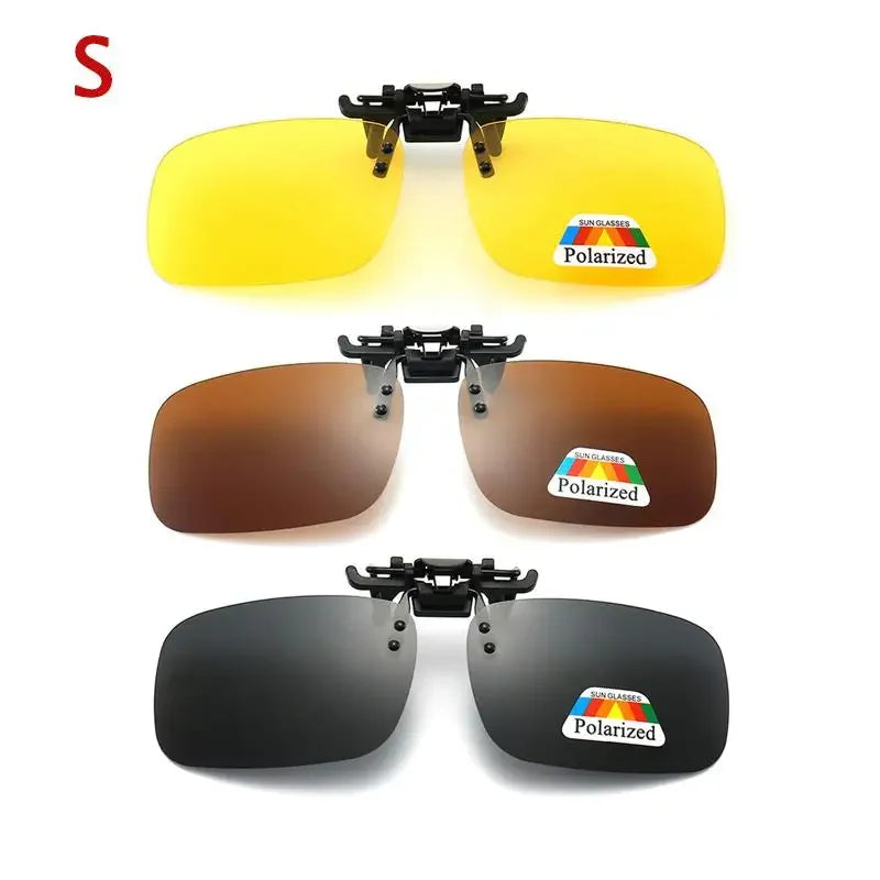 1/2/3/4pcs Polarized Glasses Clip Driving Night Vision Eyeglasses UV400 Outdoor Shades High Definition Sun Glasses Clips Oasis Select 3PCS-S