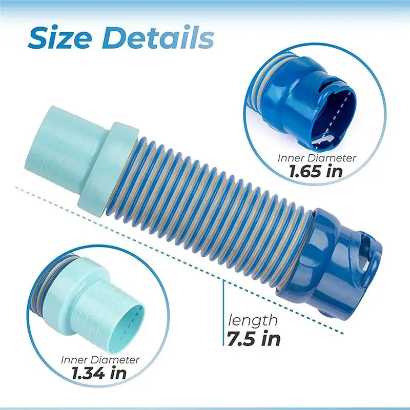 LIKE WISH 3.28FT R0527700 Pool Vacuum Hose X77094 Hose Adaptertwist Lock Hose Replacement Parts For MX6 MX8 Pool Cleaner (3 Pack Oasis Select
